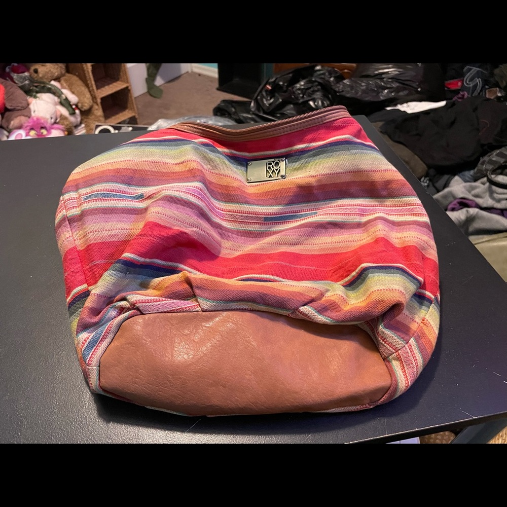 Roxy Multicolor Striped Shoulder Bag